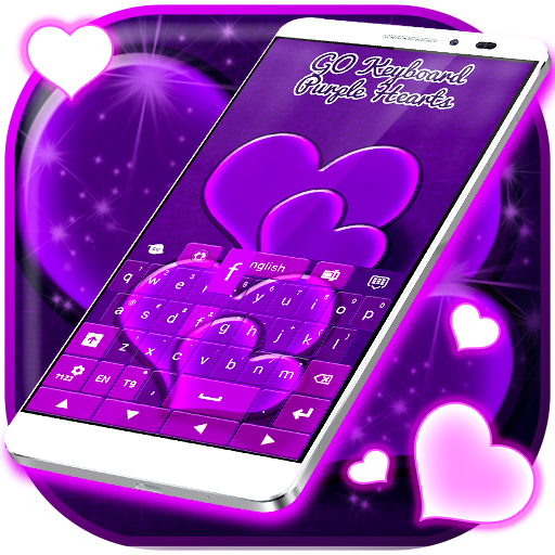 Purple Hearts Keyboard