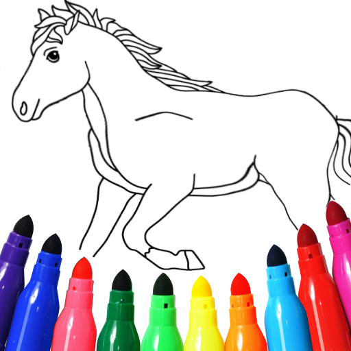 Cavalo livro de colorir