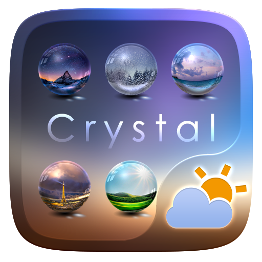 Crystal GO Weather Widget Them