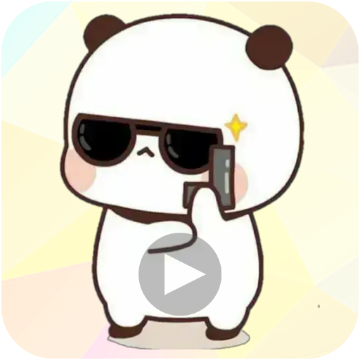 Animated White Panda Stickers for WAStickerApps