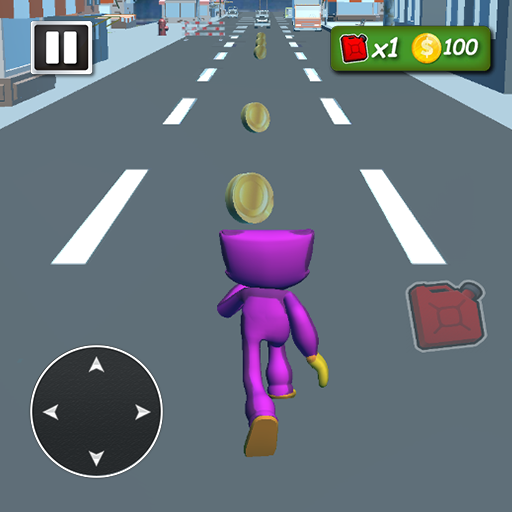 Huggy Monster Run Highway 3D