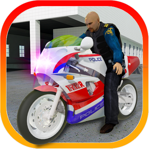 polis basikal trafik 3D