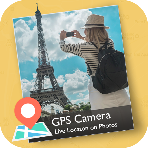 GPSカメラ：GPSの位置とマップビュー付きの写真