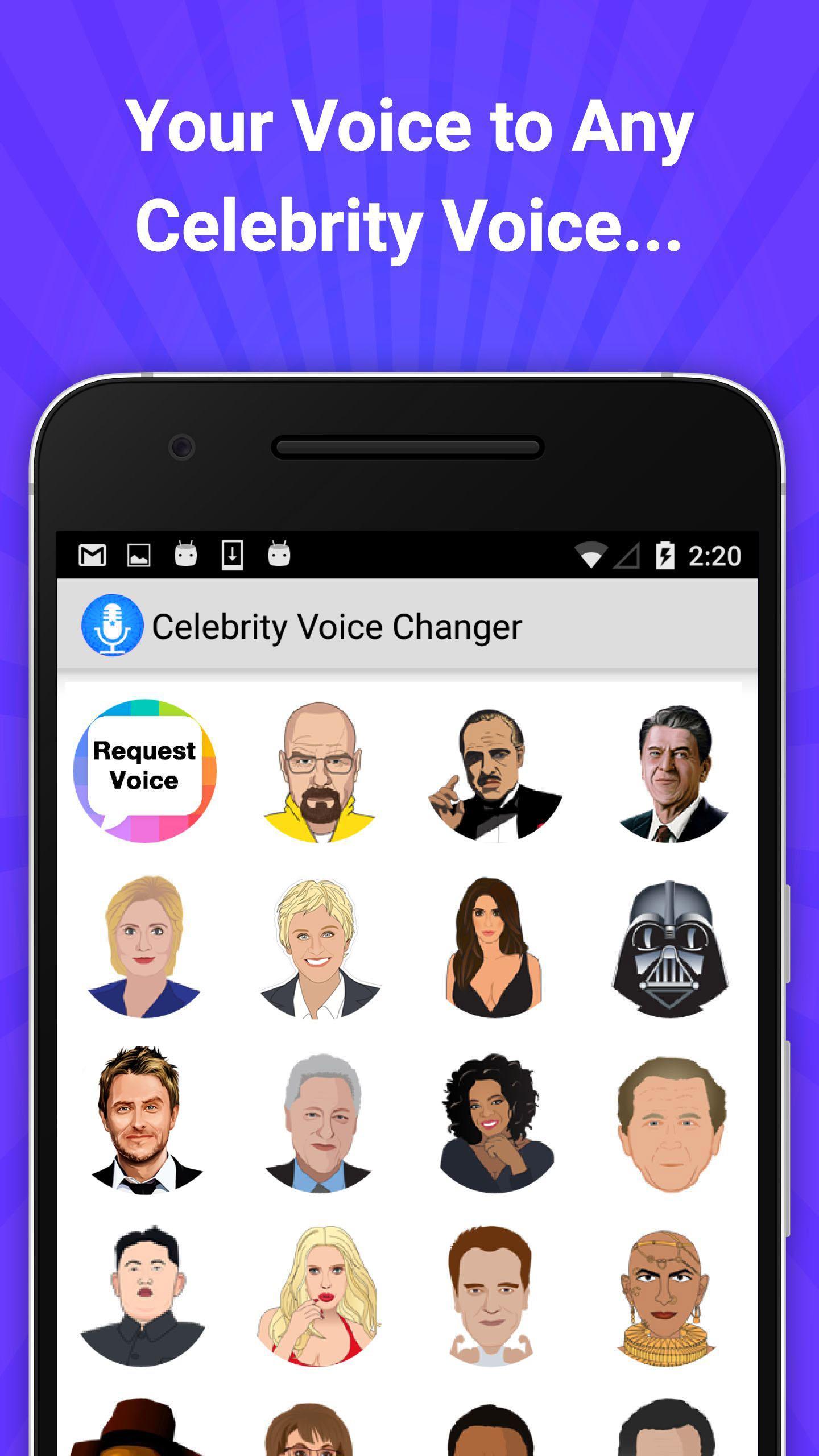 Скачать Celebrity Voice Changer Lite на ПК | Официальный представитель  GameLoop