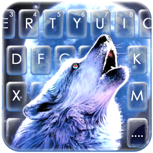Howling Wolf Moon Keyboard The