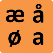 Danish alphabet for old people