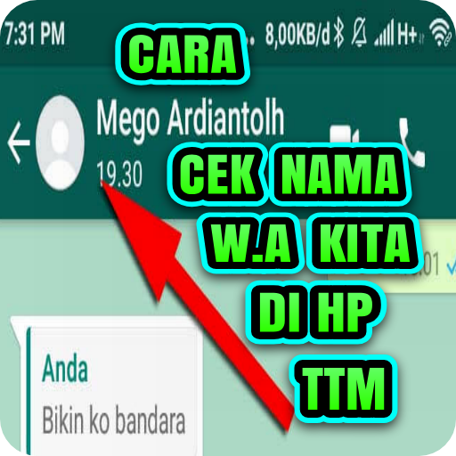 Cara Cek Nama WA Mu diHP Pacar