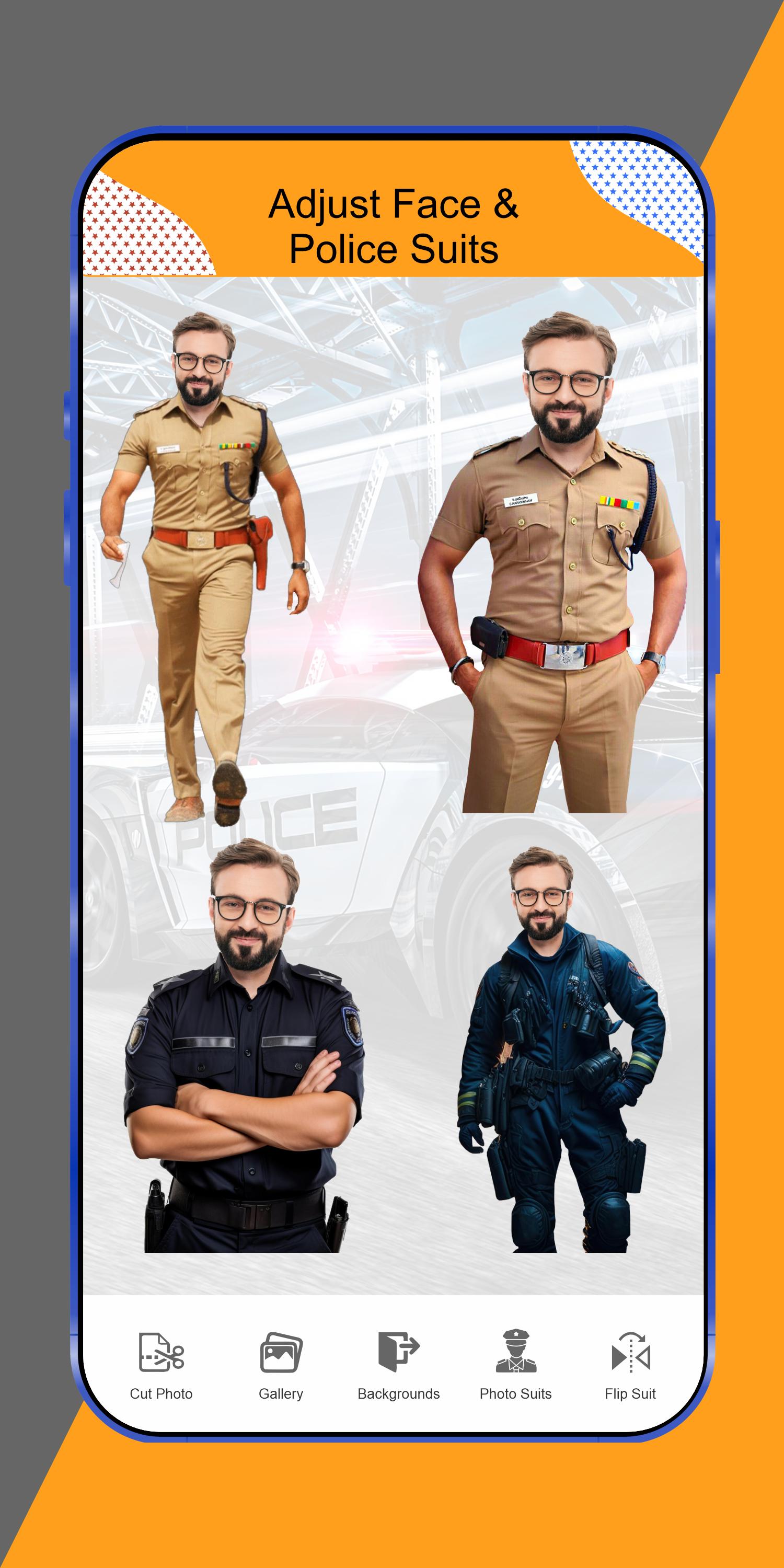Download Police Suit Photo Editor AI BG android on PC
