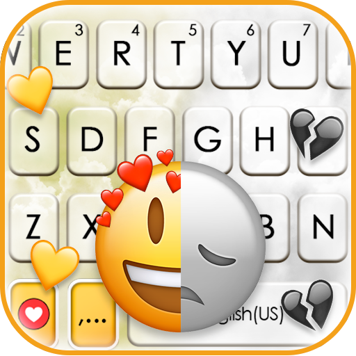 Happy Sad Emoji Keyboard Backg