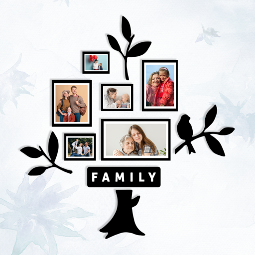 Family Tree pic Collage Editor