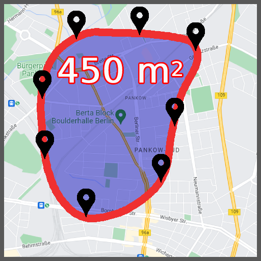 Измерение площади земли - GPS