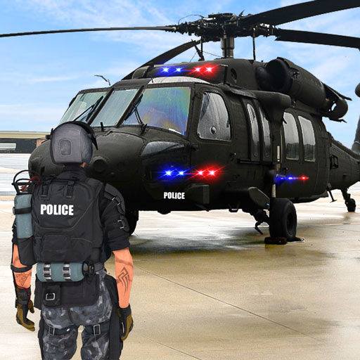 Polícia Helicóptero Cop Chase