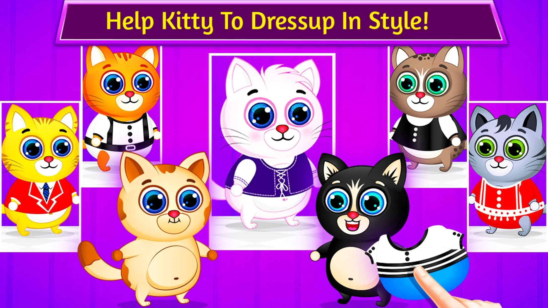 Cat games Pet Care & Dress up