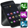 Black Carbon Launcher Theme