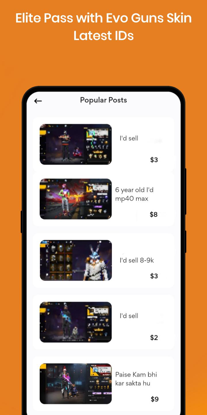 Скачать FFF FF ID Selling & Buying App на ПК | Официальный представитель  GameLoop