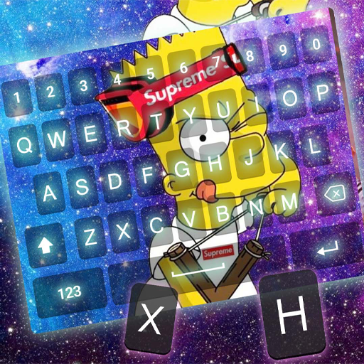 Bart Cartoon Keyboard Theme