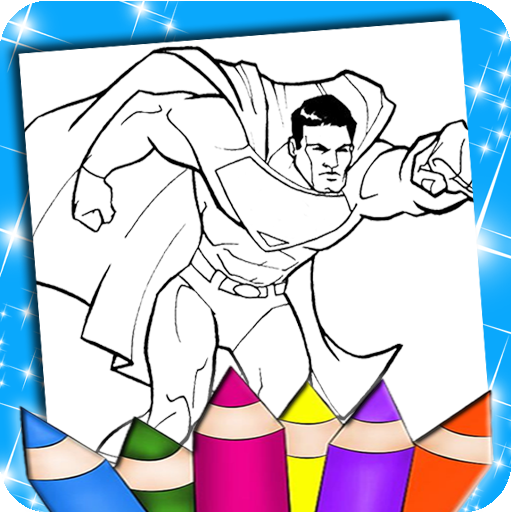 Superhero Coloring Book