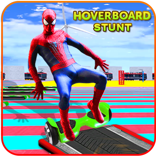 Superheroes Hoverboard Fast Highway Racing