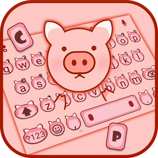Cute Little Piggy Klavye Temas