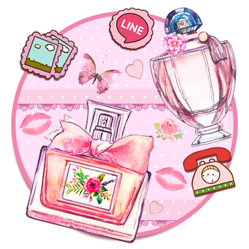 Pink Paris Perfume3D иконки тем фоновых HD