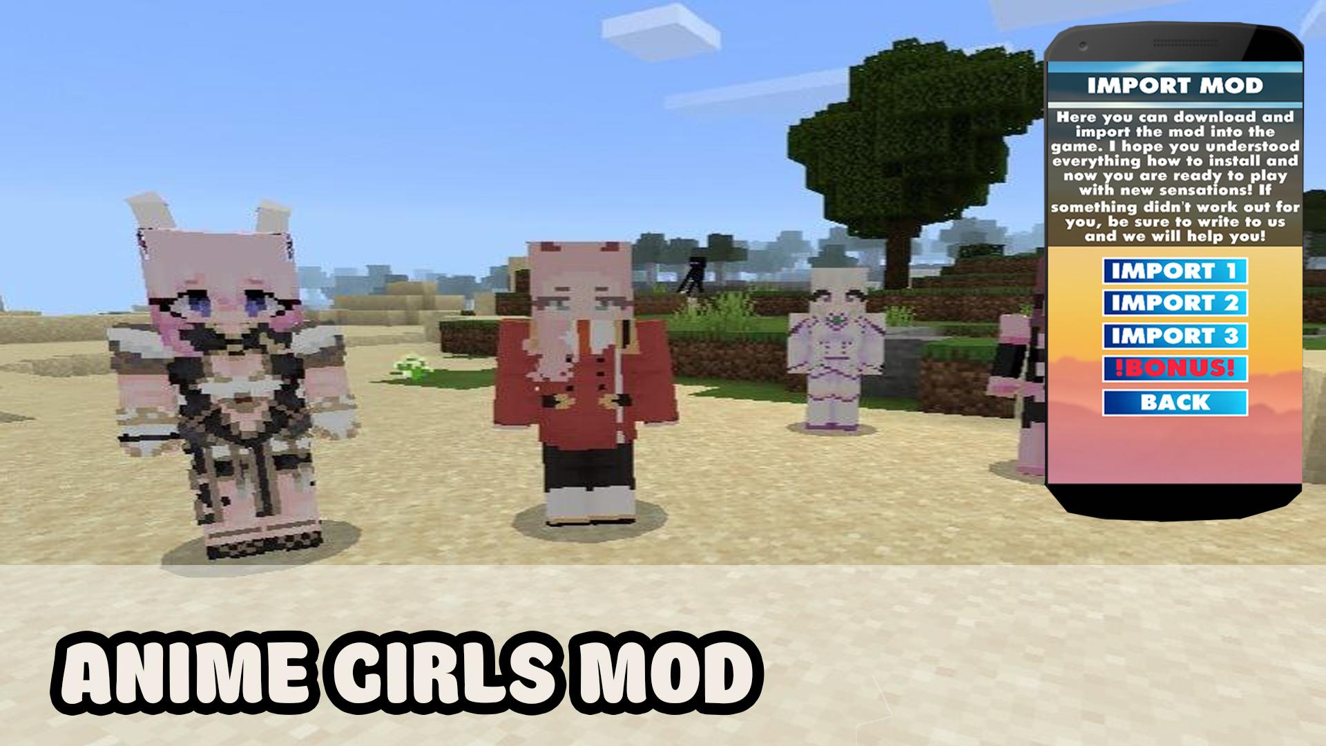 Download Anime Girls Mod For MCPE android on PC