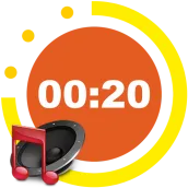 Interval timer with music