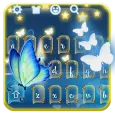 Neon butterfly keyboard theme