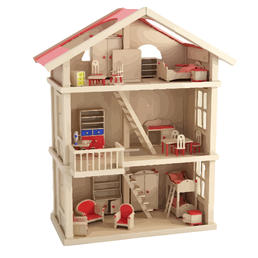 DIY oyuncak bebek evi
