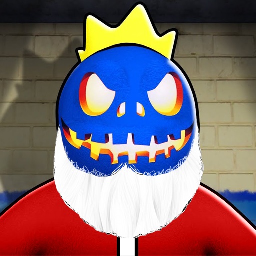 Scary santa monster