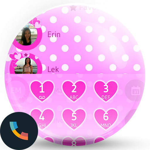 Theme Dialer Love Hearts