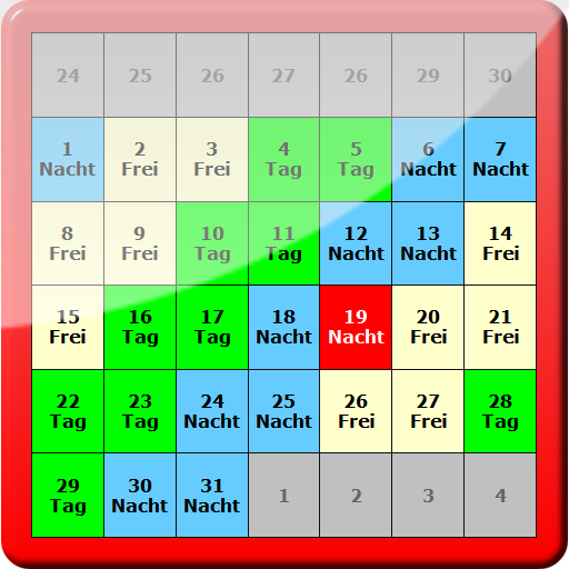 Dienstplan-Schichtplan