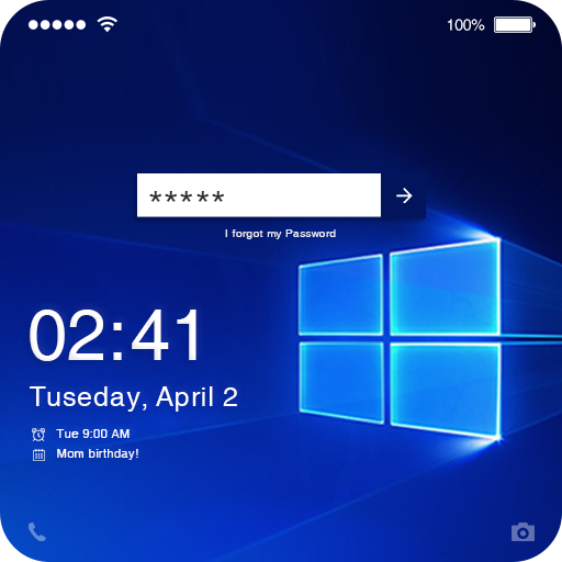 Computer Style Screen Lock : Lock Screen