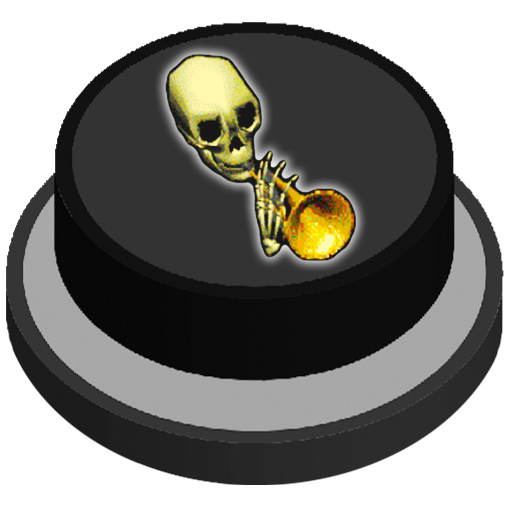 Doot Trumpet Skull Meme Button