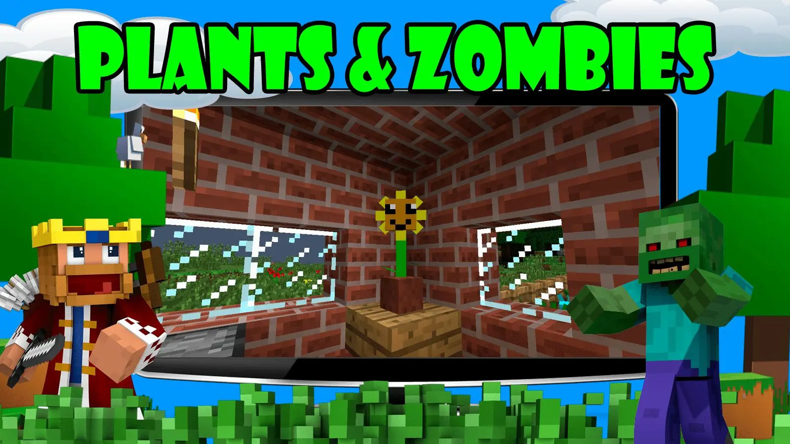 Mod flower vs zombie for Mcpe for Android - Download