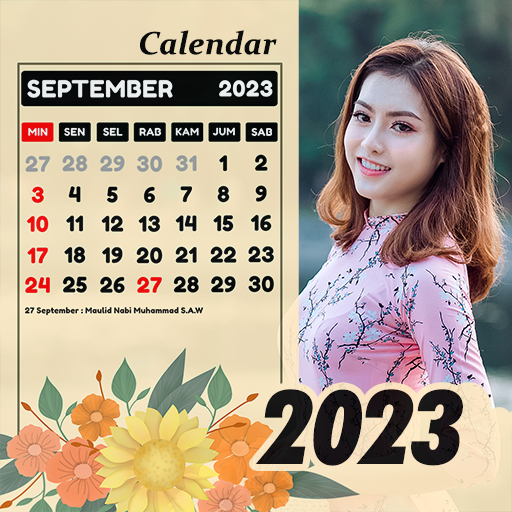 Bingkai foto Kalender 2024