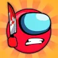 Red Imposter Hero 4 : Ball Bounce Adventure