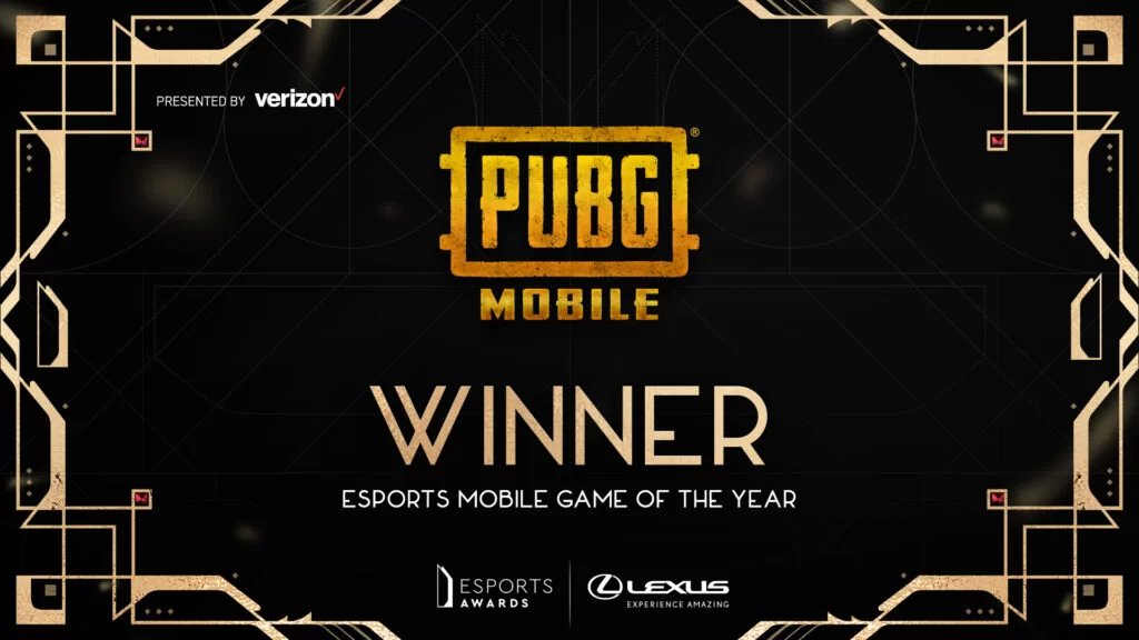 PUBG Mobile Wins Esports Mobile Game of The Year Award