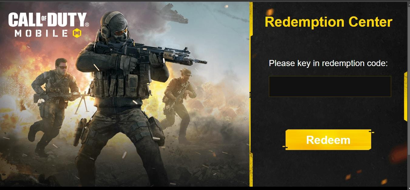 Call Of Duty Mobile: Redeem Center