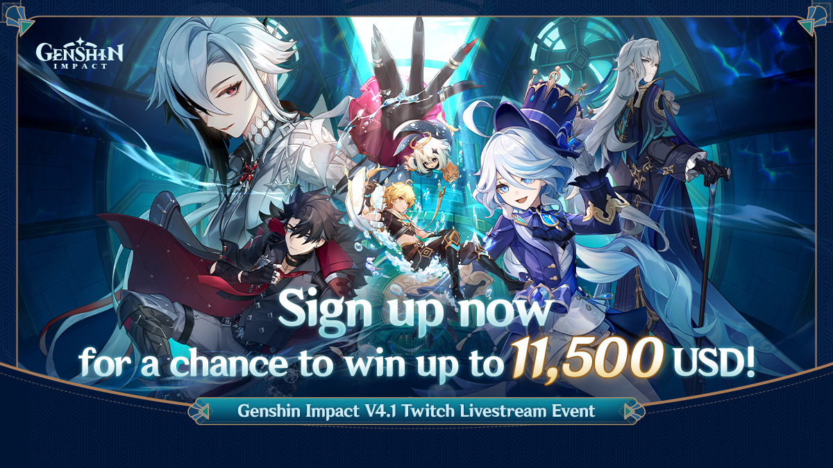 Join Genshin Impact Version 4.1 "To the Stars Shining in the Depths" Twitch Livestream Event